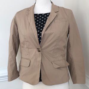 ANN TAYLOR LOFT cropped khaki jacket